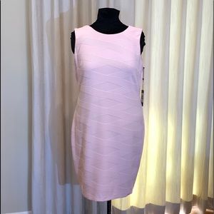 Tommy Hilfiger Textured Sheath Dress Seashell 16